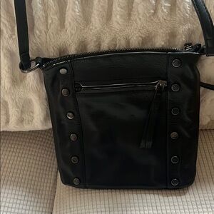 C&C California Black and Silver Crossbody Bag with Edgy Studs Moto, Grunge,  Sm